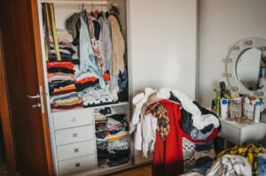 Small messy closet
